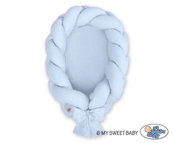 Braided baby nest 2 in 1- niebieski - Image 2