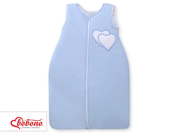 Sleeping bag- Hanging hearts blue - Image 3
