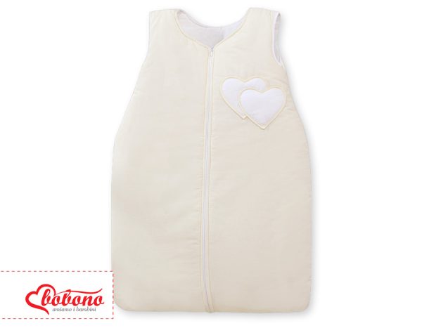 Sleeping bag- Hanging hearts cream - Image 2