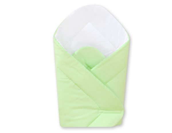Babynest with stiffening- Hanging Hearts green