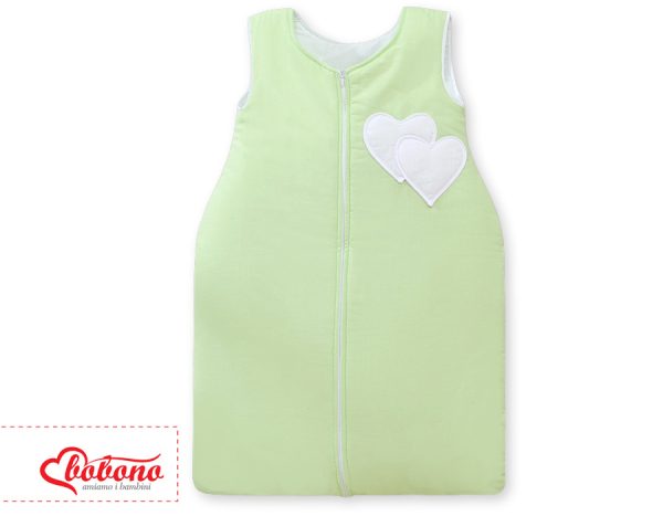 Sleeping bag- Hanging hearts green - Image 2