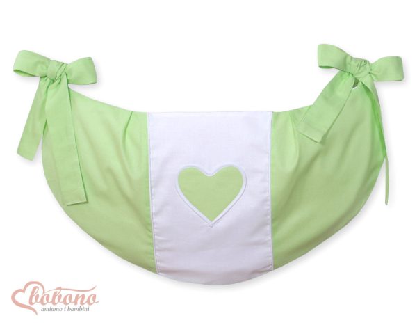 Toys bag- Hanging Hearts green
