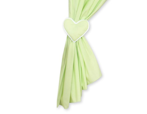 Curtains for baby room- Hanging Hearts green - Image 2