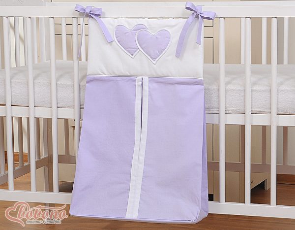 Diaper bag- Hanging Hearts lilac - Image 3