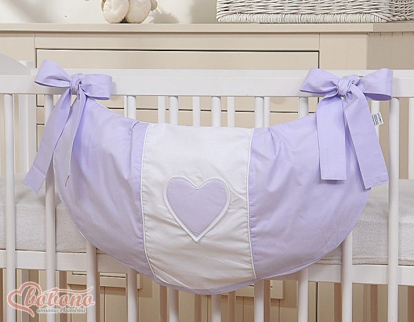 Toys bag- Hanging Hearts lilac - Image 2