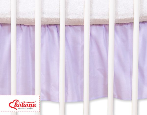 Dust Ruffle-Masking flounce 140x70cm- Hanging Hearts lilac - Image 2