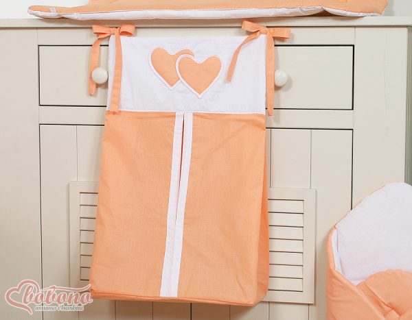 Diaper bag- Hanging Hearts orange - Image 2