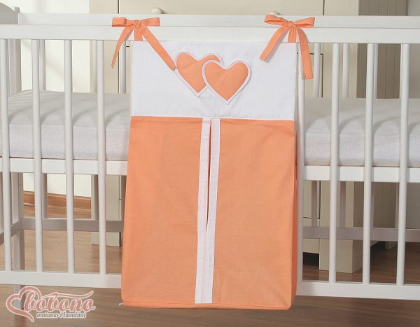 Diaper bag- Hanging Hearts orange - Image 3