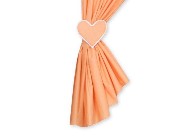 Curtains for baby room- Hanging Hearts orange - Image 2