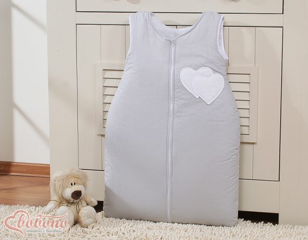 Sleeping bag- Hanging hearts grau - Image 3