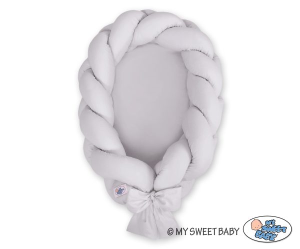 Braided baby nest 2 in 1 - gray - Image 2