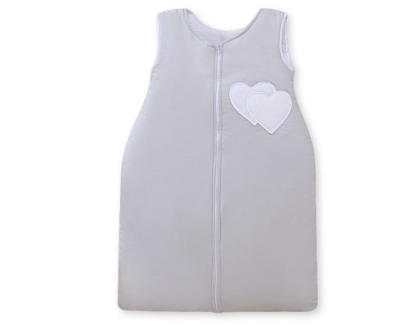 Sleeping bag- Hanging hearts grau