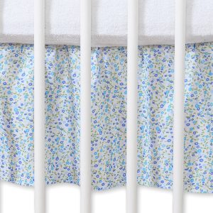 Dust Ruffle-Masking flounce 140x70cm- Hanging Hearts little blue flowers