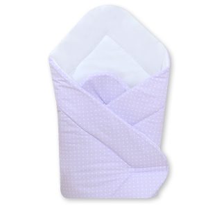 Babynest - white polka dots on lilac