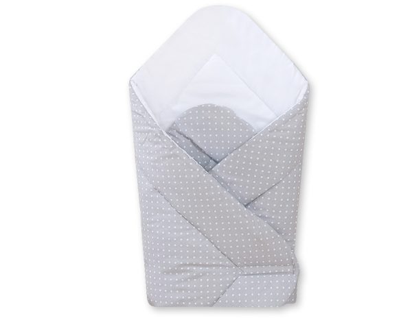Babynest - white polka dots on grey