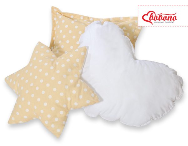 3pcs pillow set - Bright dots on beige - Image 4