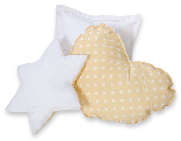3pcs pillow set - Bright dots on beige - Image 3