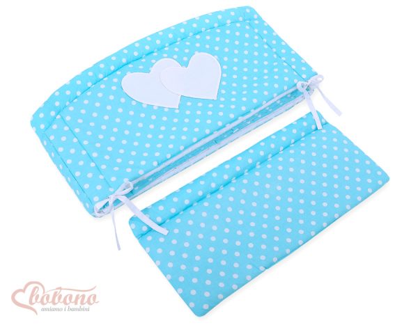Universal bumper XXL- Hanging Hearts white dots on turquoise - Image 3