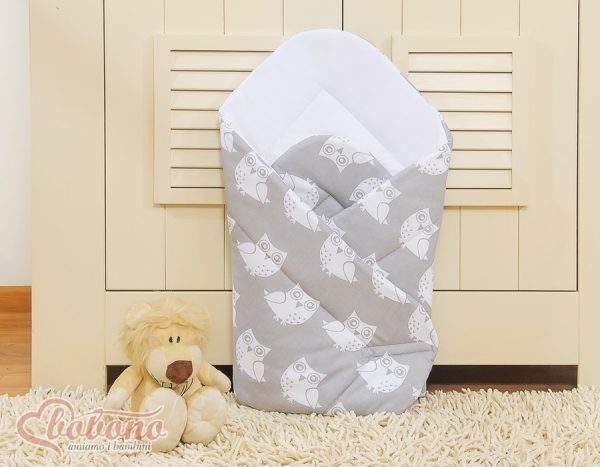 Baby nest- Simple owls grey - Image 2