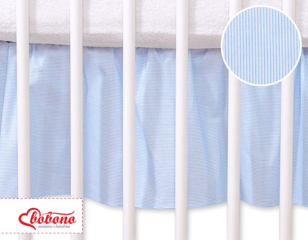 Dust Ruffle-Masking flounce 120x60cm- Hanging Hearts blue strips - Image 2