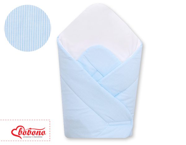 Babynest with stiffening- Hanging Hearts blue strips - Image 3