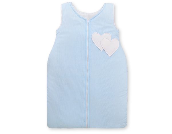 Sleeping bag- Hanging hearts blue strips - Image 3