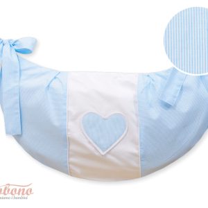 Toys bag- Hanging Hearts blue strips