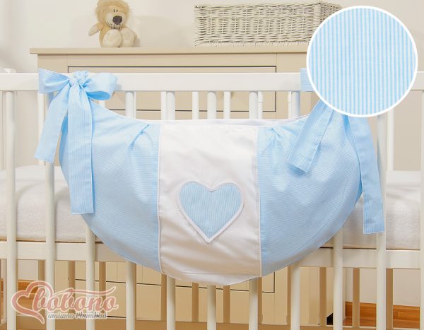 Toys bag- Hanging Hearts blue strips - Image 4