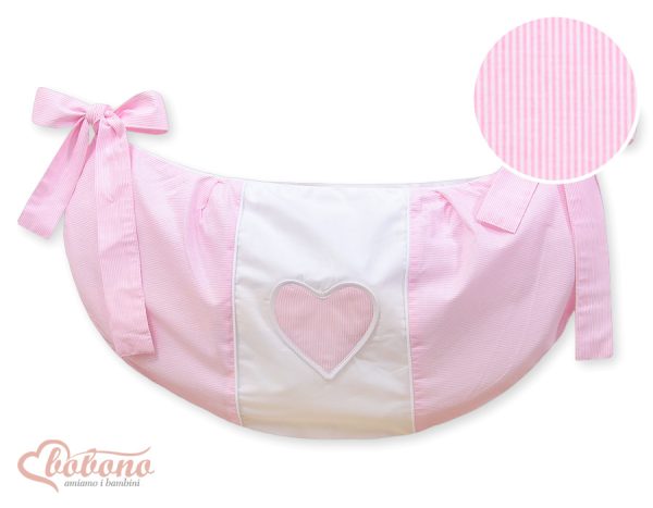 Toys bag- Hanging Hearts pink strips - Image 3