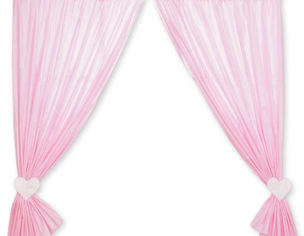 Curtains for baby room- Hanging Hearts pink strips - Image 5