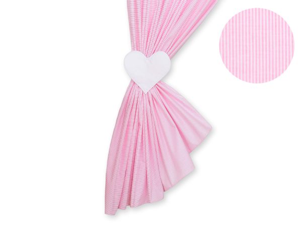 Curtains for baby room- Hanging Hearts pink strips - Image 7
