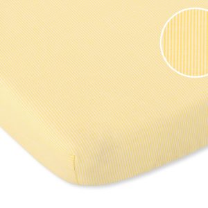 Sheet made of cotton 120x60cm yellow strips