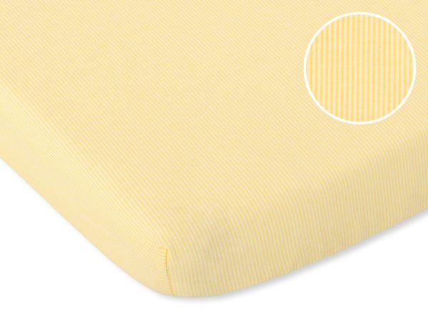 Sheet made of cotton 120x60cm yellow strips
