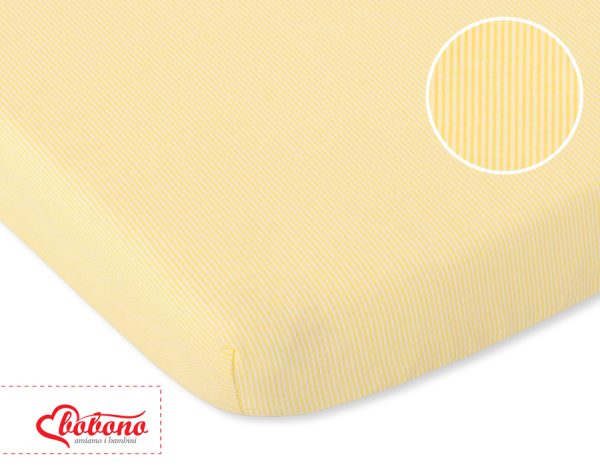 Sheet made of cotton 120x60cm yellow strips - Image 2