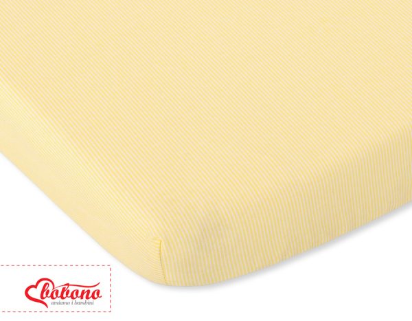 Sheet made of cotton 120x60cm yellow strips - Image 4