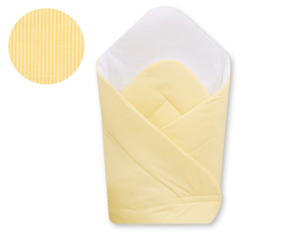 Babynest with stiffening- Hanging Hearts yellow strips