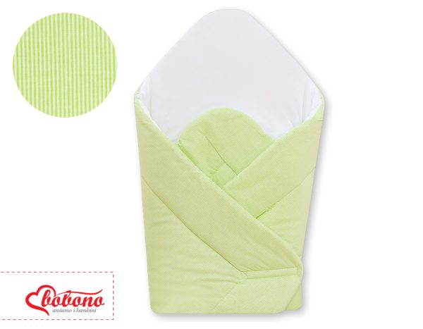 Babynest with stiffening- Hanging Hearts green strips - Image 3