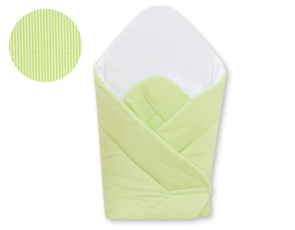 Babynest with stiffening- Hanging Hearts green strips - Image 2