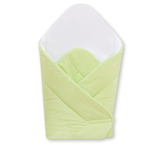 Babynest with stiffening- Hanging Hearts green strips