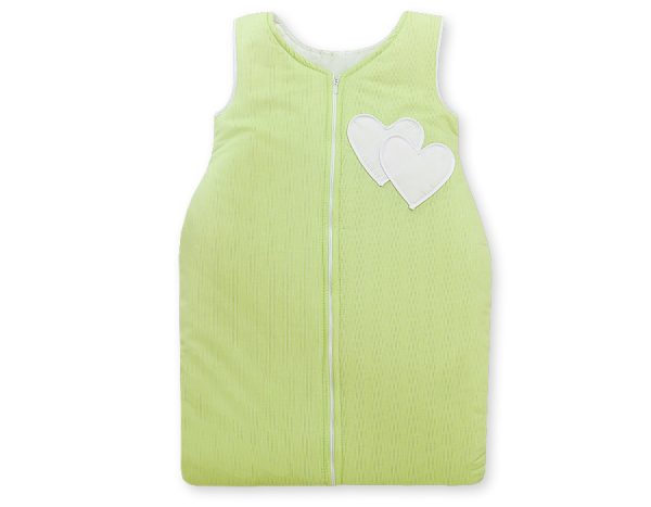 Sleeping bag- Hanging hearts green strips - Image 3