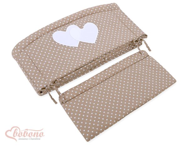 Universal bumper XXL- Hanging Hearts white dots on brown - Image 3