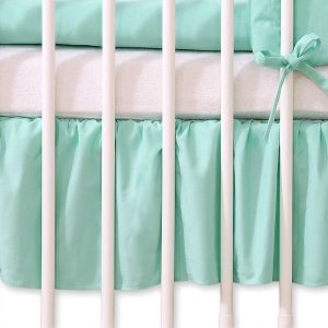 Dust Ruffle-Masking flounce 120x60cm- Hanging Hearts mint