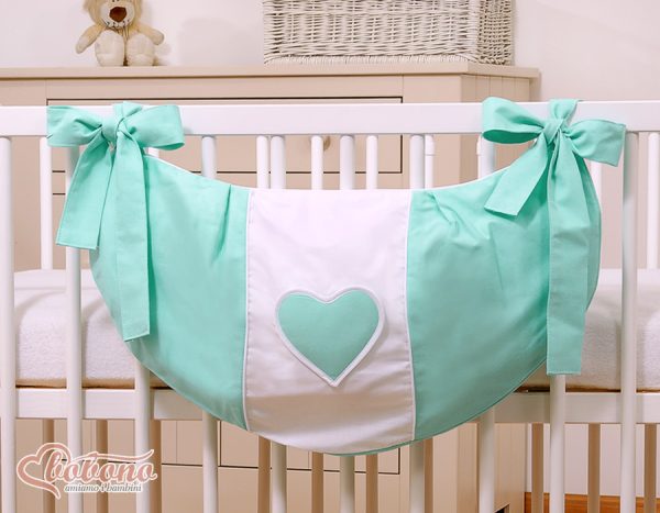 Toys bag- Hanging Hearts mint - Image 2