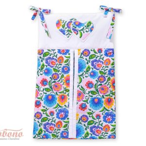 Diaper bag- Hanging hearts flower pattern