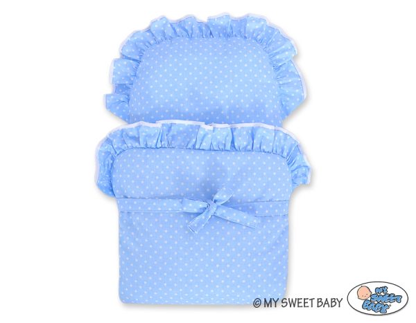 Wicker dolls' pram with grey bedding and padding - grey - Image 2