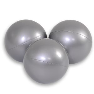 Plastic balls for the dry pool 50pcs - silver