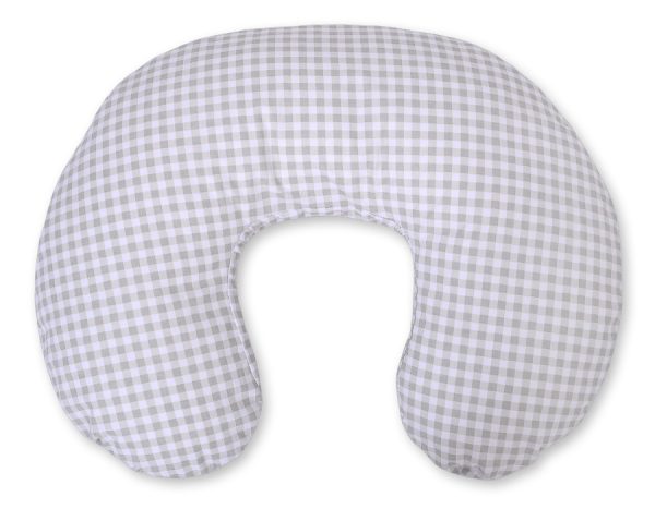 Feeding pillow- Grey checkered