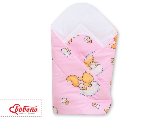 Baby nest with stiffenig- Basic Forest animals pink - Image 4