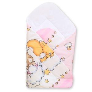Baby nest with stiffenig- Basic Forest animals pink