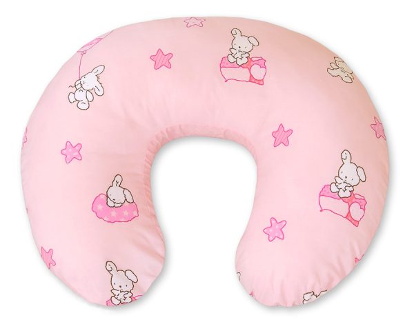 Breastfeeding Pillow Nursing Croissant Pillow, removable, Hands-Free- Teddy bear with balloon - Image 5